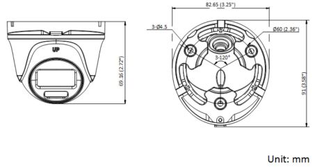 Уличная HD-TVI видеокамера 5Мп ColorVu HiWatch DS-T503L (2.8 мм)
