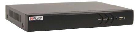Видеорегистратор гибридный HD-TVI 4-канальный HiWatch DS-H304QA(B) c технологией AoC