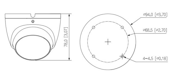 Уличная HD-CVI видеокамера 2Мп Dahua DH-HAC-T2A21P-0360B Уличная HD-CVI видеокамера 2Мп Dahua DH-HAC-T2A21P-0360B