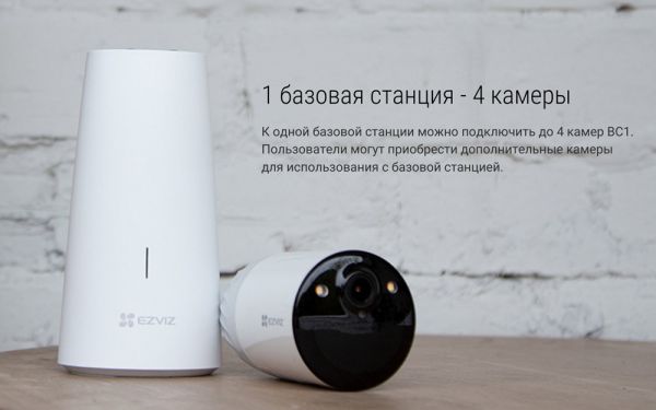 Беспроводная Wi-Fi камера Ezviz BC1 без базовой станции
