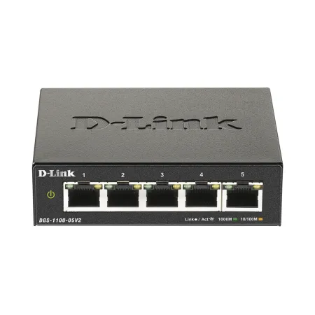 Коммутатор L2 D-Link DGS-1100-05V2 5-портовый управляемый