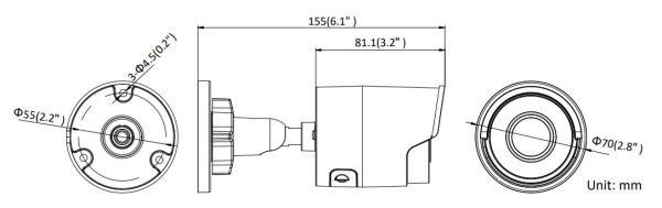 Уличная IP-камера 8Мп Hikvision DS-2CD2083G0-I (4 мм) с EXIR-подсветкой 30м