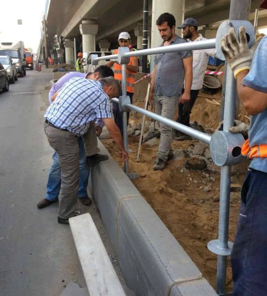 Столб концевой ОПП-42.2.01 для перильного ограждения