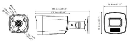 Уличная HD-TVI видеокамера HiWatch DS-T220A (3.6 мм) с технологией AoC и двумя подсветками до 40 м