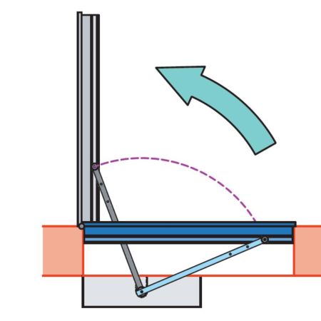Скользящий рычаг Came 818XA-0059 для приводов FLUO-SW, для открывания створки наружу Скользящий рычаг Came 818XA-0059 для приводов FLUO-SW, для открывания створки наружу