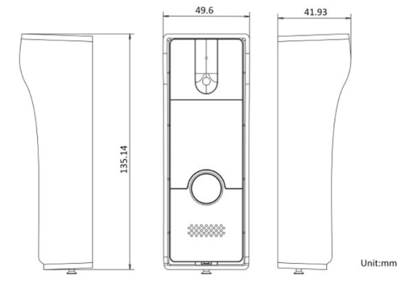 4-х проводная аналоговая вызывная панель 2Мп HikVision DS-KB2411T-IM