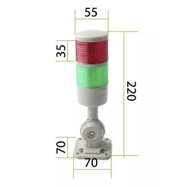 Сигнальная лампа (светофор) ZKTeco Parking Warning Light для шлагбаума