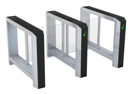 Центральный модуль распашного турникета Gotschlich Axioma DF VIP 1025H (650 мм) (6AXA2DC)