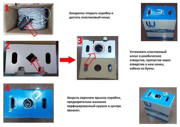 Кабель витая пара неэкранированный U/UTP ЛЮ-КСС-5e.4.10ВН.25Б3, внутренний