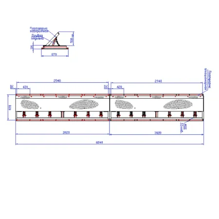 Дорожный блокиратор Silar ПЗП 6000 ГЗ гидравлический, заглубляемый