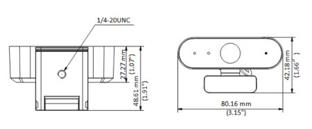 Web-камера 4Мп HikVision DS-U04, USB2.0 с микрофоном