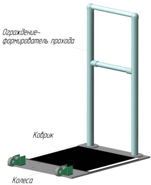 Турникет-трипод уличный на плоской мобильной платформе Ростов-Дон Т9М1 STEP2-У (Fly A3 EH) с ЭРА-2000 Турникет-трипод уличный на плоской мобильной платформе Ростов-Дон Т9М1 STEP2-У (Fly A3 EH) с ЭРА-2000