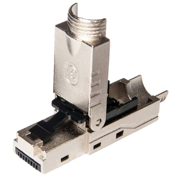 Коннектор RJ45/8P8C ЛЮ-КНР-45.Ф6A.Би, самозажимной, Кат.6a (Класс Ea), полный экран