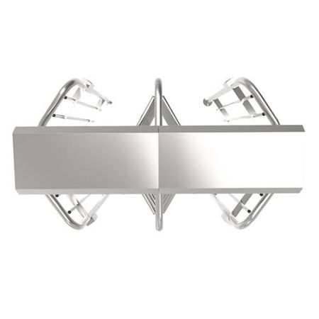 Турникет полноростовой двухпроходной ZKTeco FHT2322D 3-х лопастной (120°), с биометрическими считывателями