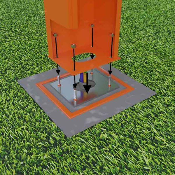 Опалубка для фундамента шлагбаума АртСистемы О-6000