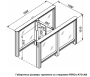 Турникет PERCo-ST-01 "Скоростной проход" с распашными створками PERCo-ATG-300 (ширина створки 300 мм)
