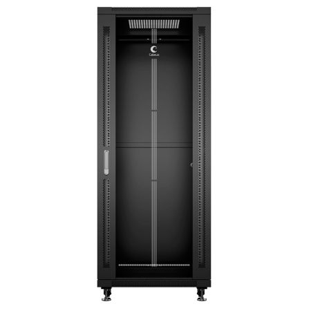 Шкаф телекоммуникационный 19" Cabeus SH-05C-27U60/60-BK, напольный Шкаф телекоммуникационный 19" Cabeus SH-05C-27U60/60-BK, напольный