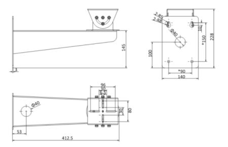 Настенный антикорозийный кронштейн HikVision DS-1701ZJ