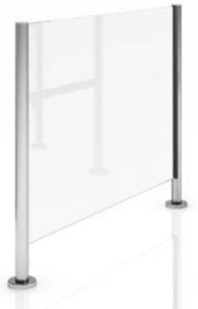 Центральная стойка ограждения Magnetic mGuide GGPM100 для стеклянной панели H=1000 мм