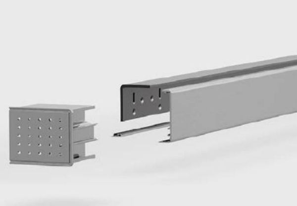 Комплект 1-створчатой раздвижной двери с приводом dormakaba CS 80 Magneo 875мм, стеклянная дверь/ точечные крепления MANET