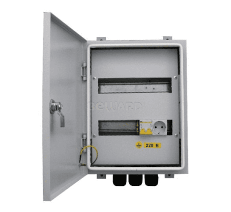 Монтажный шкаф уличный всепогодный Beward B-400x310x120 с системой микроклимата, IP54