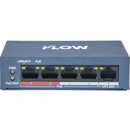 PoE-коммутатор 4-портовый iFlow F-SW-EU205POE-V/L, L2, неуправляемый