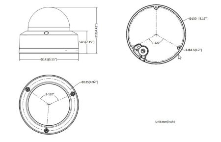 Антивандальная IP-видеокамера 4Мп HikVision DS-2CD2747G2HT-LIZS (2.8-12 мм) с AcuSense и интеллектуальной подсветкой до 40м