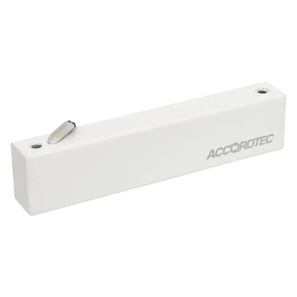 Электромагнитный замок AccordTec ML-180K с уголком, белый