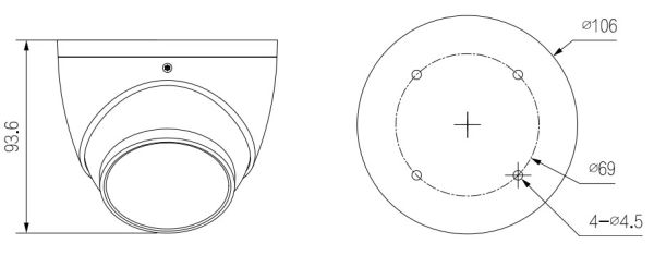 IP-видеокамера уличная 4Мп Dahua DH-IPC-HDW3441EMP-S-0280B-S2