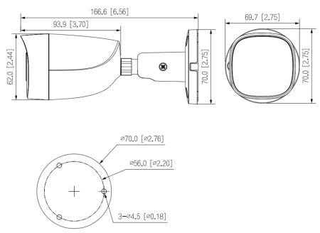 Уличная HD-CVI видеокамера 2Мп Dahua DH-HAC-HFW1200CMP-IL-A-0280B-S6