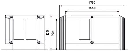 Сенсорный барьер dormakaba Argus HSB-E02, 1 проход
