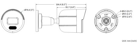 Уличная IP-камера 4Мп HiWatch DS-I450L(B) (4 мм) с технологией ColorVu