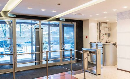 Турникет-трипод тумбовый PERCo-TTD-03.2S из нержавеющей стали (с планками Антипаника) Турникет-трипод тумбовый PERCo-TTD-03.2S из нержавеющей стали (с планками Антипаника)