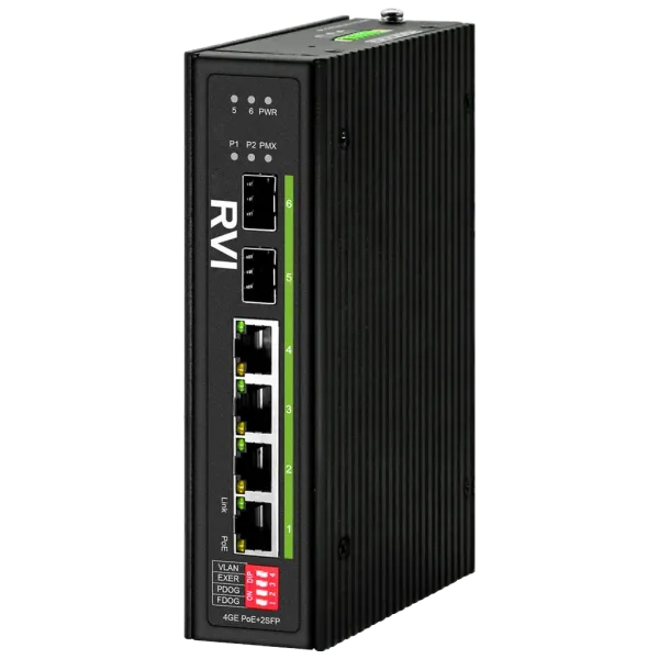 PoE-коммутатор RVi-1NSI4GP-2S неуправляемый сетевой
