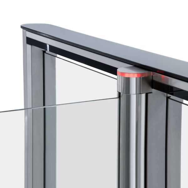 Турникет PERCo-ST-01 "Скоростной проход" с распашными створками увеличенной высоты PERCo-ATG-300H (ширина створки 300 мм, высота 1300 мм)