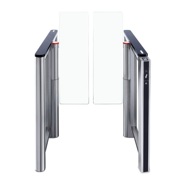 Турникет распашной PERCo ST-11M «Скоростной проход» со сканером штрихкода, крышками из искусственного камня и створками 300 мм, высотой 1300 мм