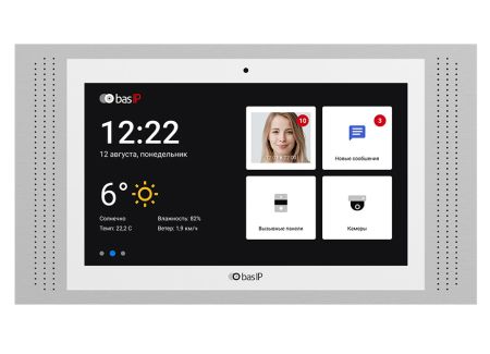 Видеодомофон индивидуальный Wi-Fi BAS-IP AT-10 White Видеодомофон индивидуальный Wi-Fi BAS-IP AT-10 White
