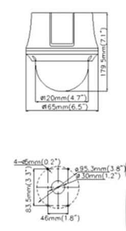 Внутренняя скоростная поворотная HD-TVI-камера 2Мп HiWatch DS-T245(C) (4-92 мм)