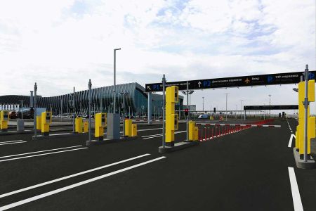 Въездная стойка АП-ПРО 01 Комфорт с мягкими билетами (термолента)