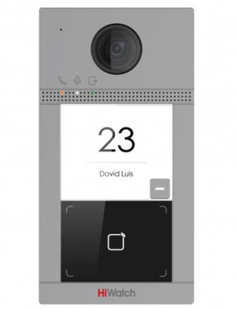 Вызывная панель 2Мп видеодомофона HiWatch VDP-D4211W с поддержкой карт Mifare, Wi-Fi и PoE