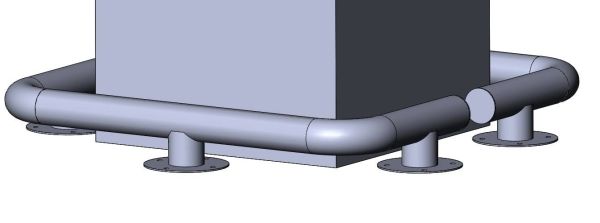 Колесоотбойник для защиты колонн КО-76.8.000 СБ