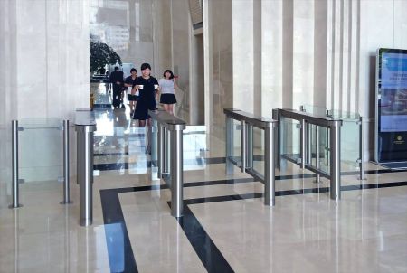 Распашной двухпроходной турникет Cominfo EasyGate SG 1000 650мм