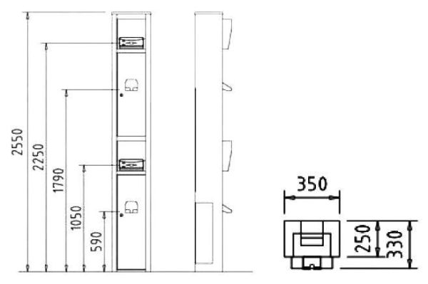Картоприемник уличный Kaba CRP-M03