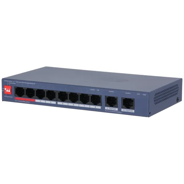 PoE коммутатор 10-портовый Dahua DH-CS4010-8ET2GT-110