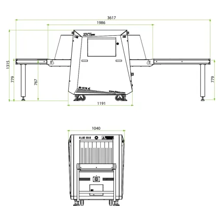 Рентгеновский интроскоп ZKTeco Blade6040 Black двухэнергетический для ручной клади Рентгеновский интроскоп ZKTeco Blade6040 Black двухэнергетический для ручной клади