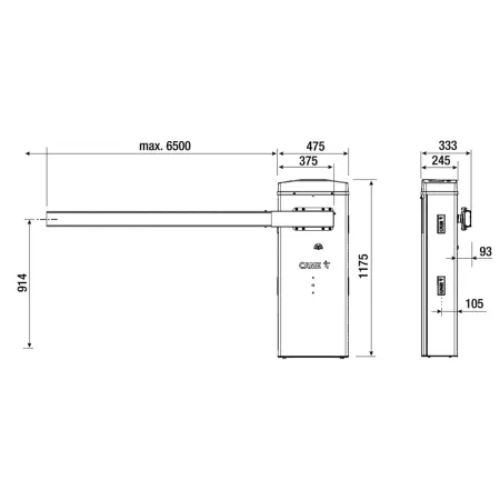 Комплект шлагбаума Came GARD LT6 combo KIT со стрелой 6,5 метров