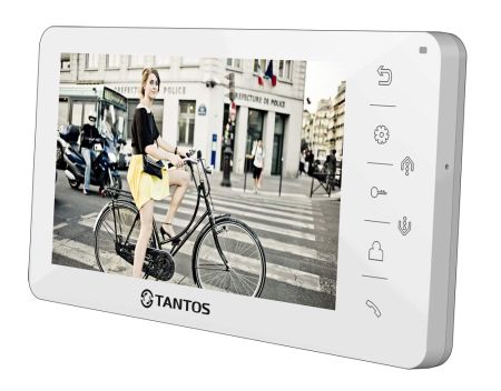 Монитор видеодомофона c кнопочным управлением TANTOS Amelie HD (белый) Монитор видеодомофона c кнопочным управлением TANTOS Amelie HD (белый)