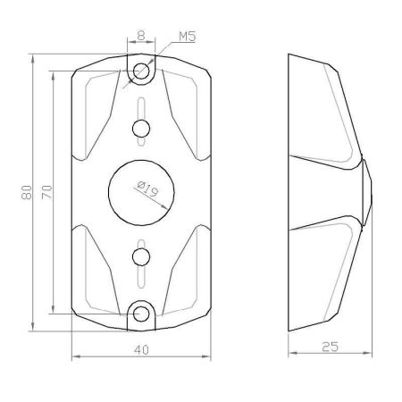 Кнопка выхода накладная Циклоп