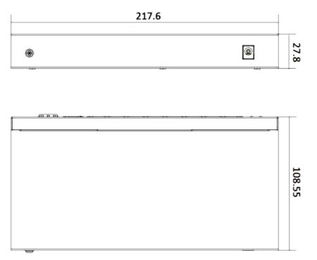 Неуправляемый 8-портовый PoE коммутатор HikVision DS-3E0510P-E