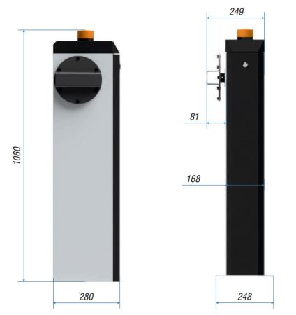 Автоматический шлагбаум Carddex RBS-R Стандарт Плюс со стрелой 4,3 м